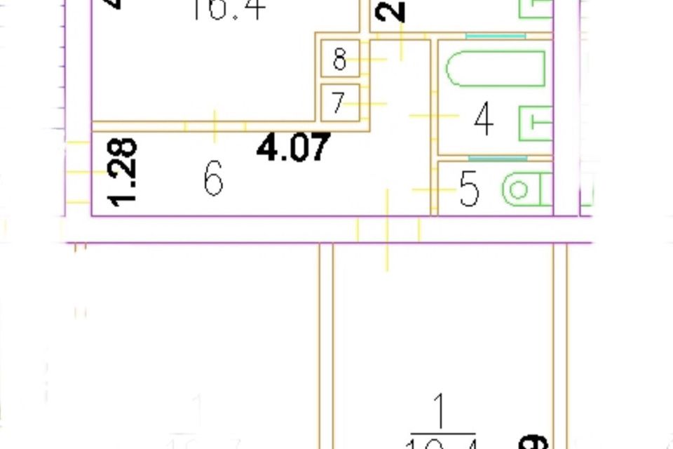 Продаётся 2-комнатная квартира, 57.7 м²