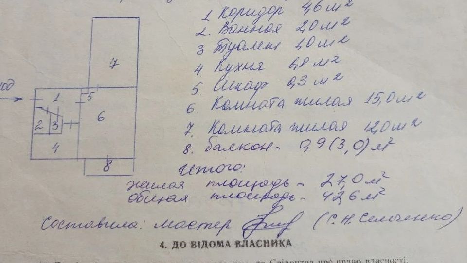 Продаётся 2-комнатная квартира, 41.7 м²