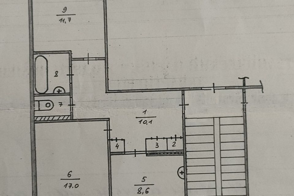 Продаётся 2-комнатная квартира, 54 м²