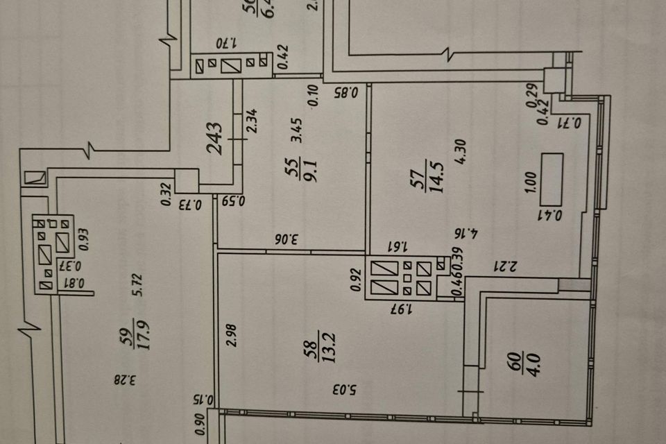 Продаётся 2-комнатная квартира, 69.3 м²