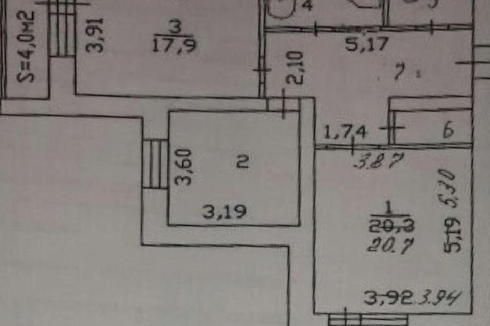 Продаётся 2-комнатная квартира, 73.3 м²