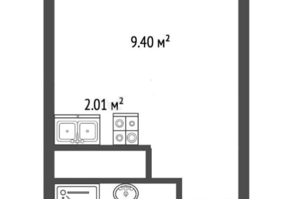 Продаётся студия, 17.4 м²