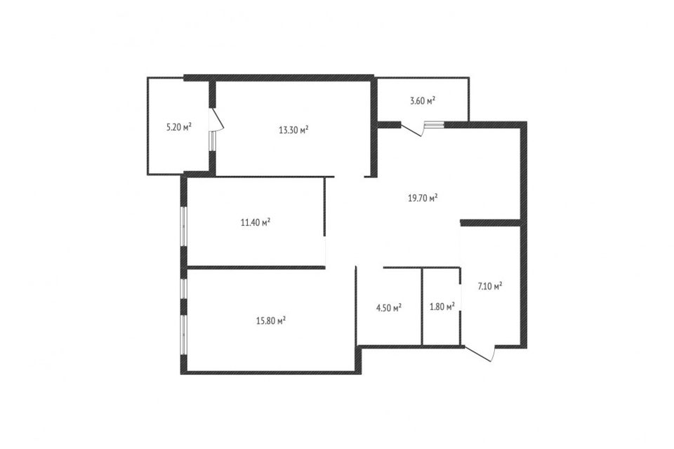 Продаётся 3-комнатная квартира, 75 м²