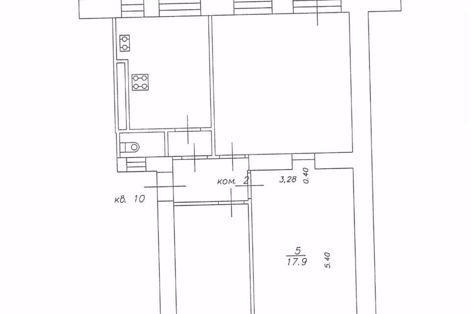 Продаётся комната в 3-комн. квартире, 17.9 м²