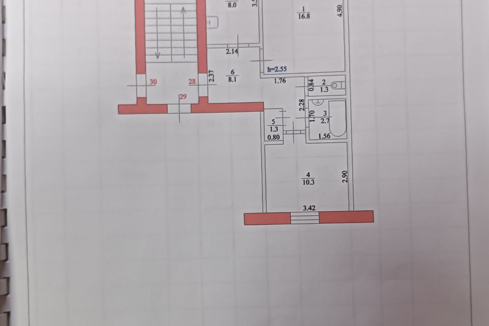 Продаётся 2-комнатная квартира, 48.5 м²