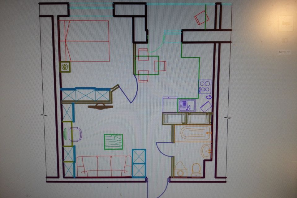 Продаётся 2-комнатная квартира, 37.2 м²