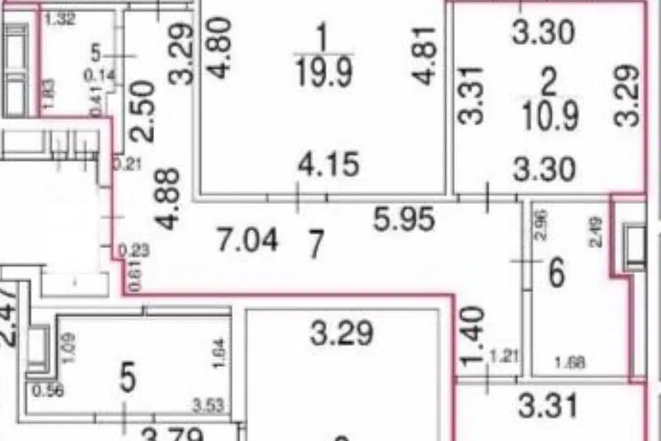Продаётся 3-комнатная квартира, 78.2 м²