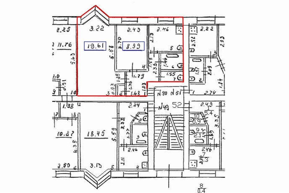Продаётся 2-комнатная квартира, 42.7 м²