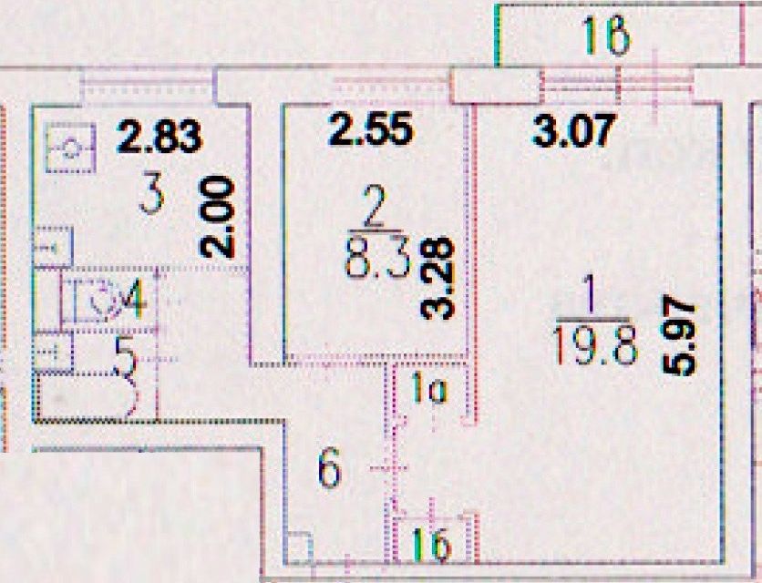 Продаётся 2-комнатная квартира, 45 м²