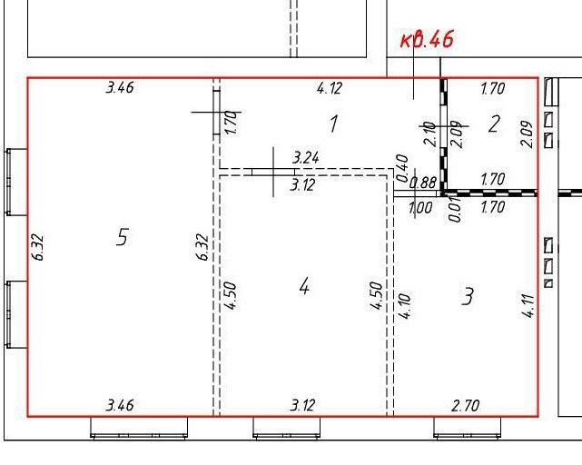 Продаётся 2-комнатная квартира, 58 м²