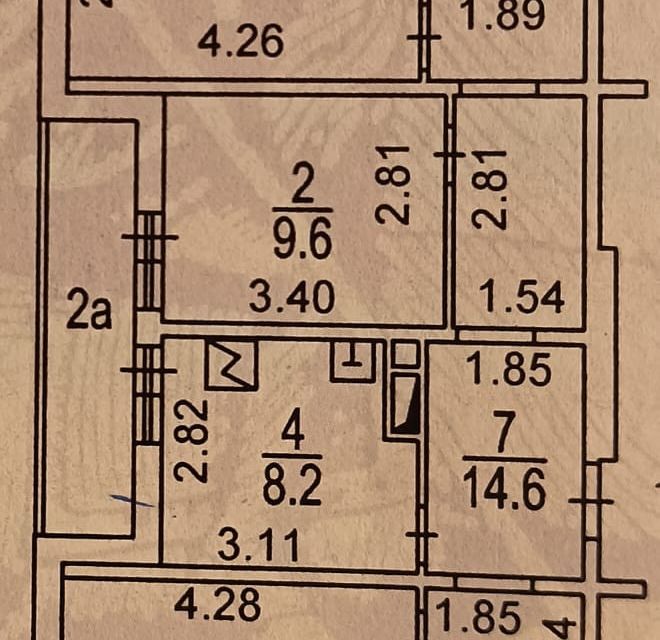 Продаётся 3-комнатная квартира, 73.3 м²