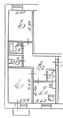 Продаётся комната в 2-комн. квартире, 25 м²