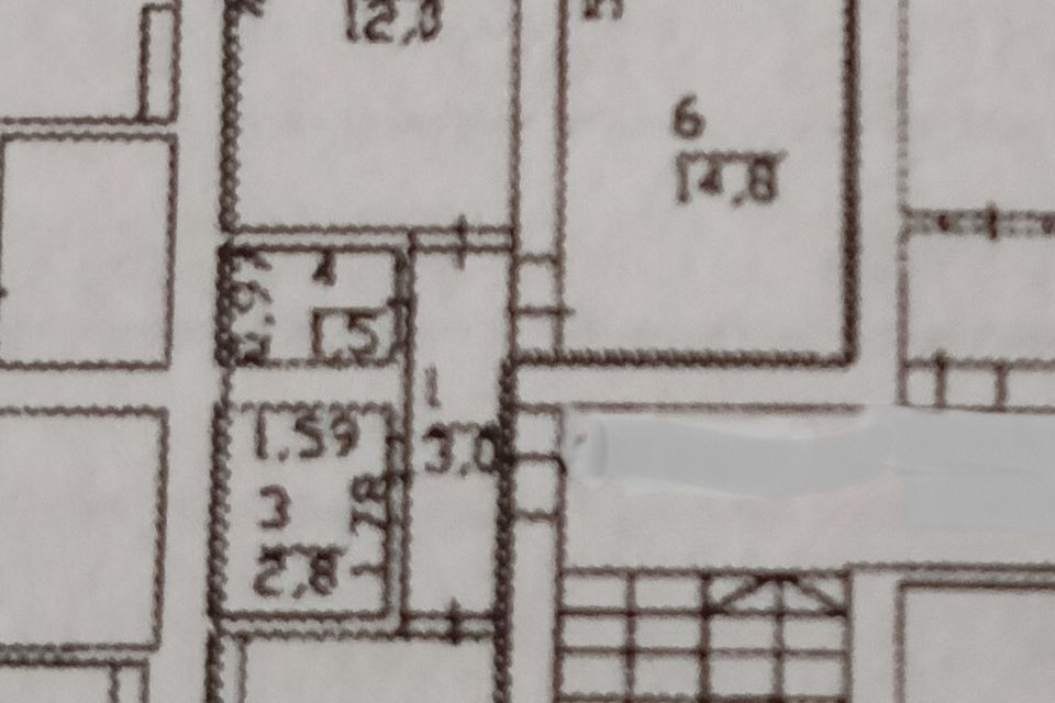 Продаётся 2-комнатная квартира, 43.5 м²