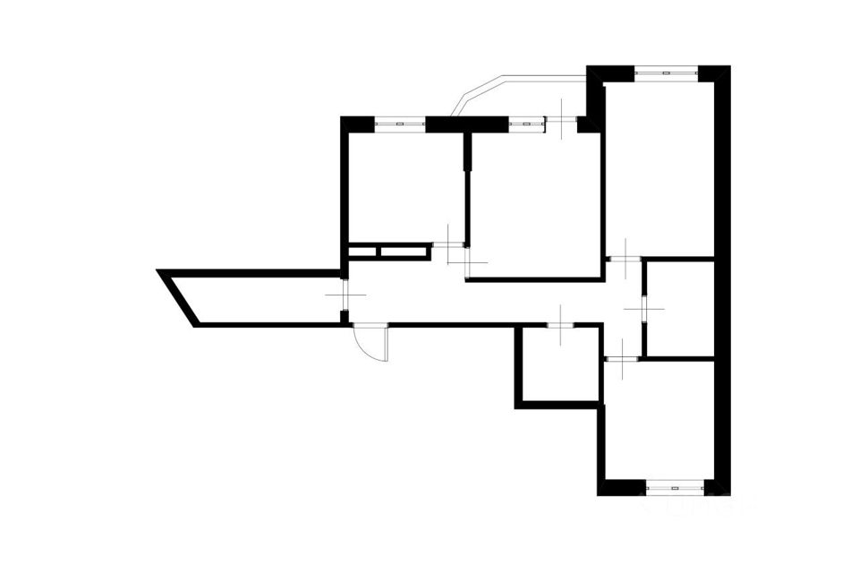 Продаётся 3-комнатная квартира, 81.7 м²