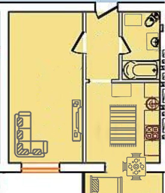 Сдаётся 1-комнатная квартира, 28 м²