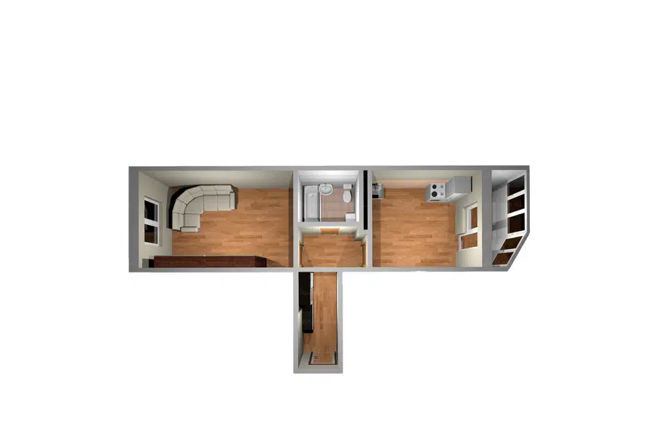 Продаётся 1-комнатная квартира, 45 м²