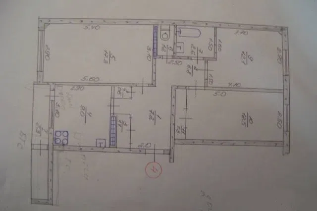 Продаётся 3-комнатная квартира, 71 м²