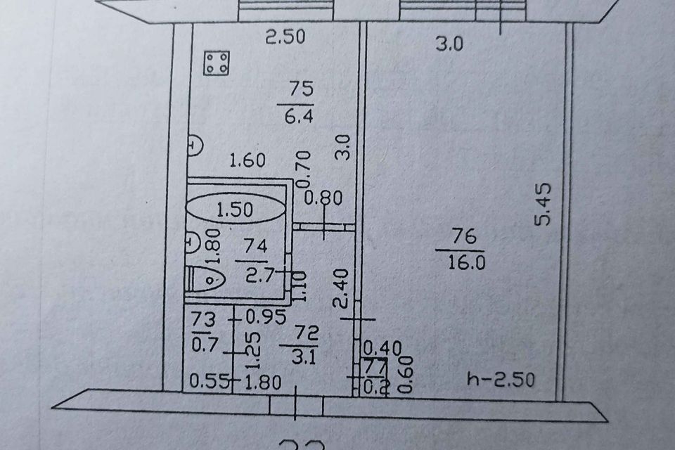 Продаётся 1-комнатная квартира, 29.2 м²