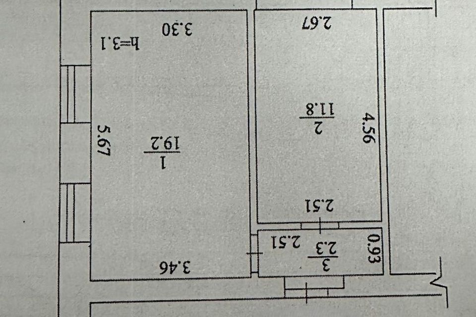 Продаётся 2-комнатная квартира, 33.3 м²