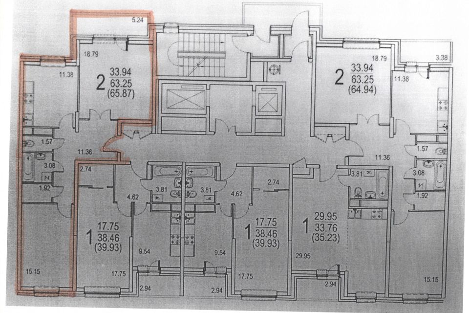 Продаётся 2-комнатная квартира, 63.2 м²