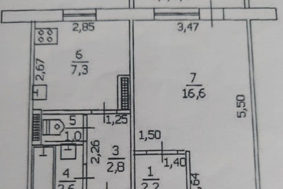 Продаётся 1-комнатная квартира, 37 м²