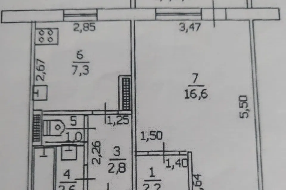 Продаётся 1-комнатная квартира, 37 м²