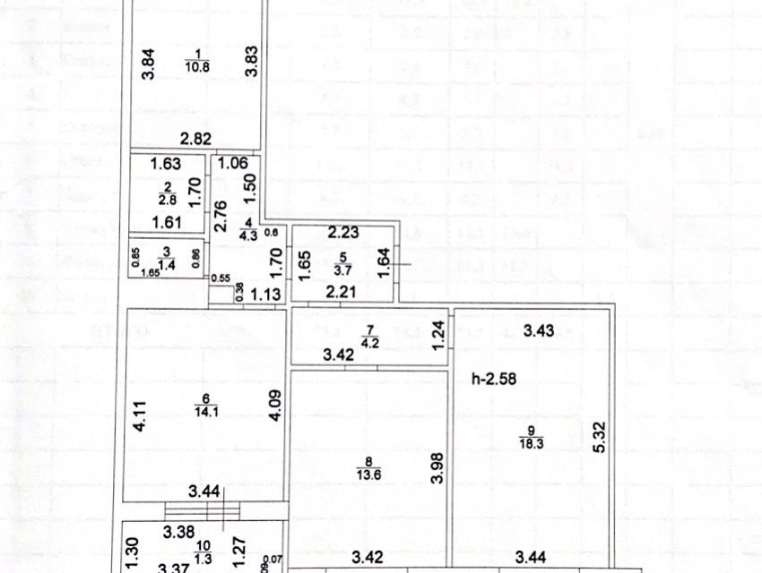 Продаётся 3-комнатная квартира, 73 м²