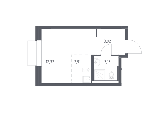 Продаётся студия, 22.28 м²