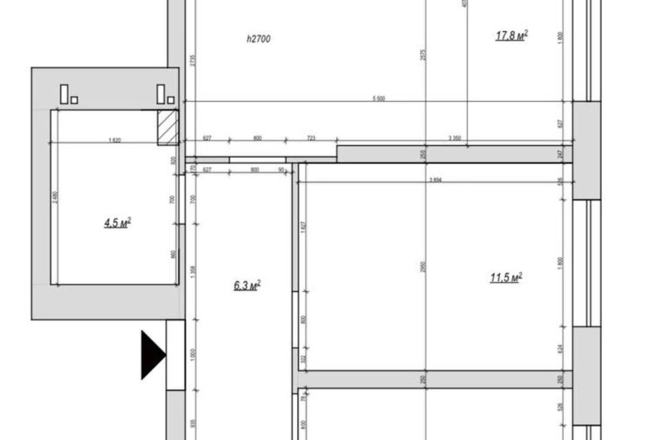 Продаётся 2-комнатная квартира, 56.2 м²