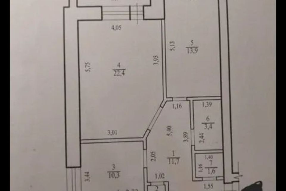 Продаётся 2-комнатная квартира, 66.5 м²