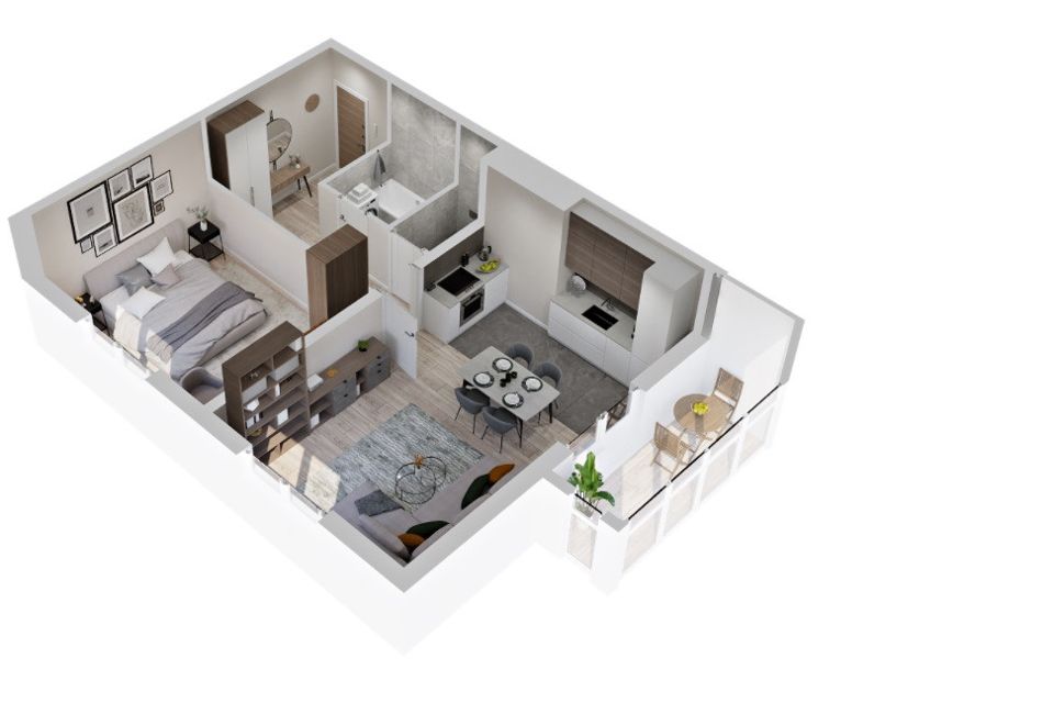 Продаётся 2-комнатная квартира, 53.6 м²