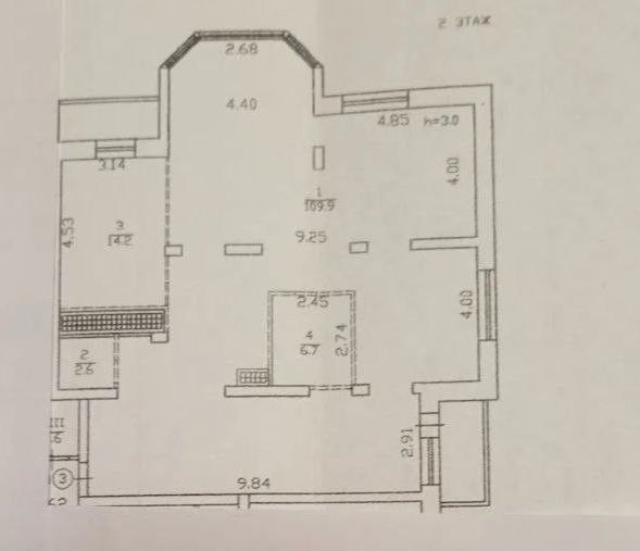 Продаётся 3-комнатная квартира, 137 м²