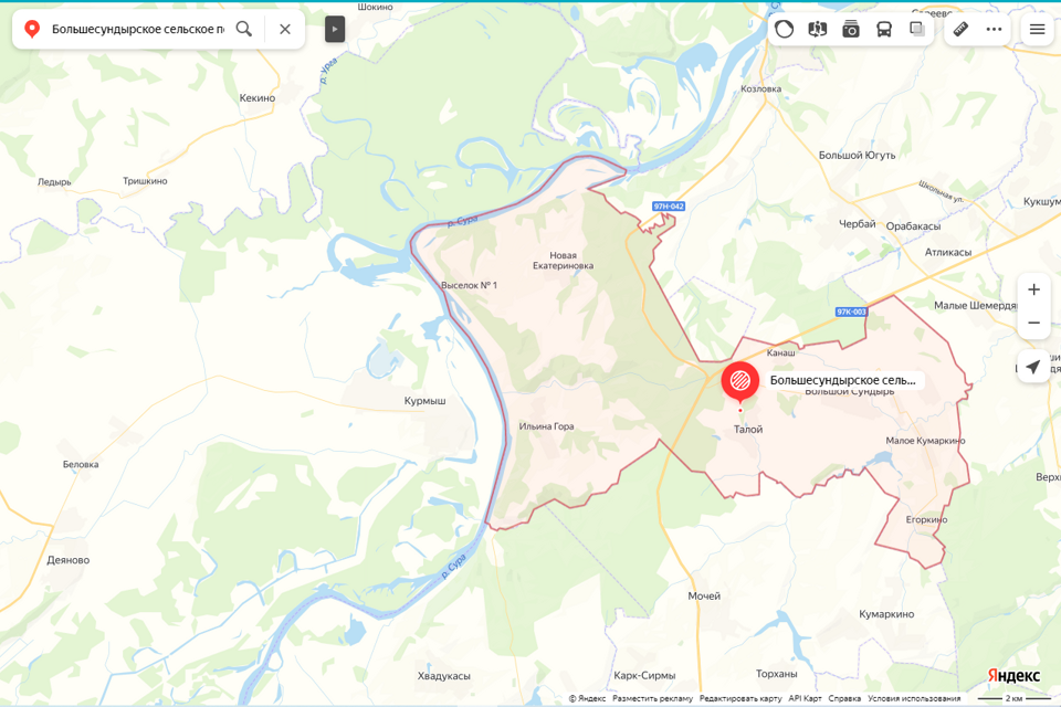 Большой сундырь карта