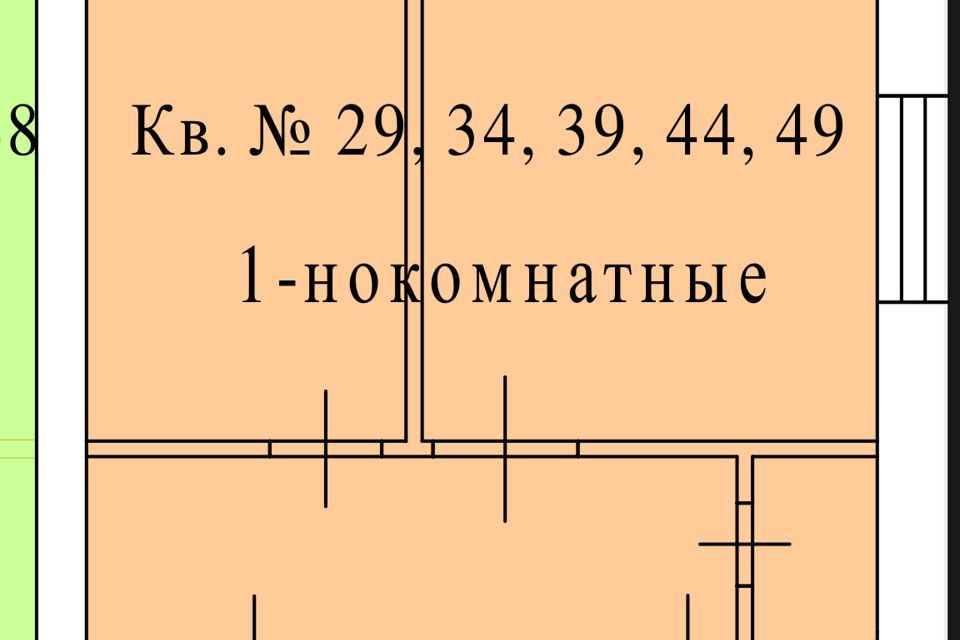 Продаётся 1-комнатная квартира, 40 м²