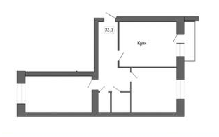 Продаётся 2-комнатная квартира, 73.7 м²