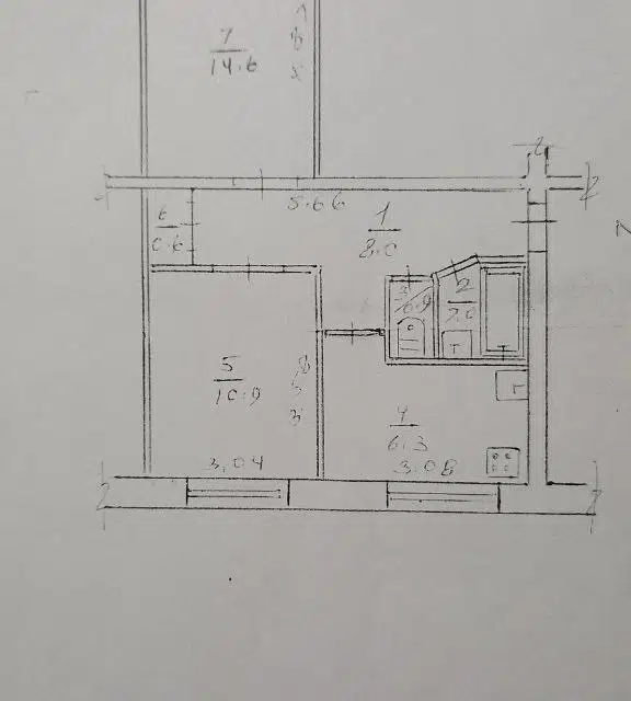 Продаётся 2-комнатная квартира, 46 м²