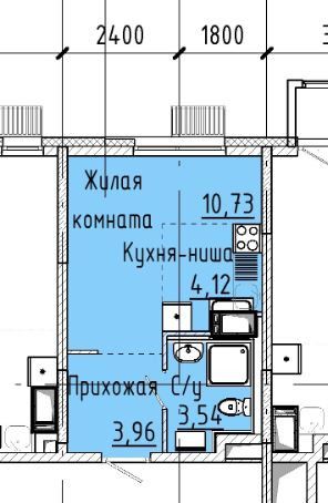 Продаётся студия, 22.1 м²