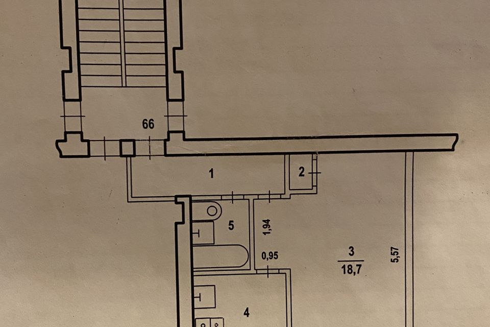 Продаётся 1-комнатная квартира, 32.3 м²