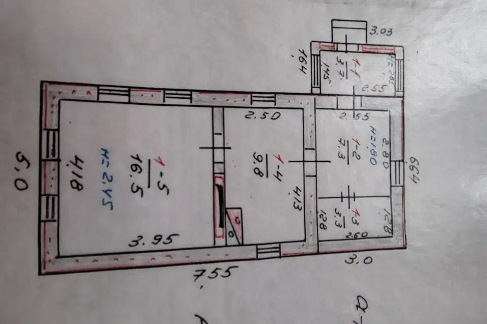 Продаётся 1-этажный дом, 41 м²