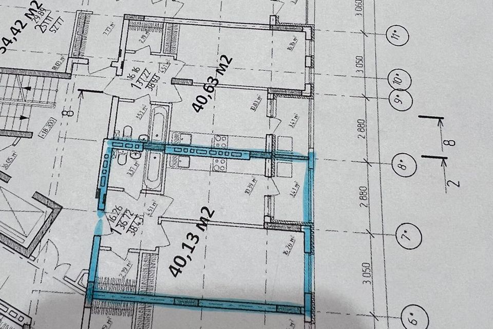 Продаётся 1-комнатная квартира, 40.13 м²