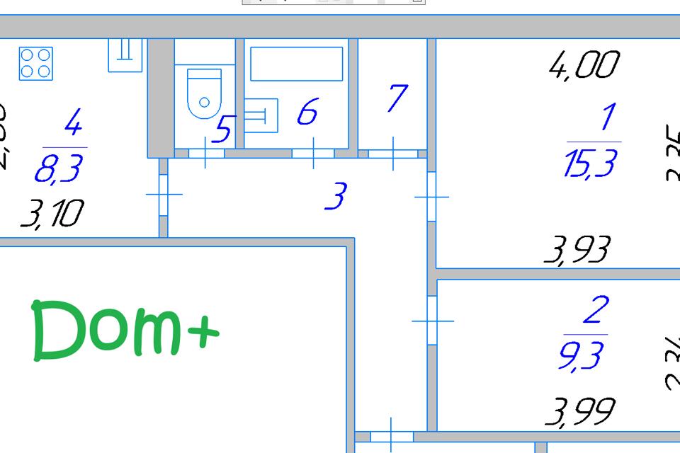 Продаётся 2-комнатная квартира, 48.9 м²