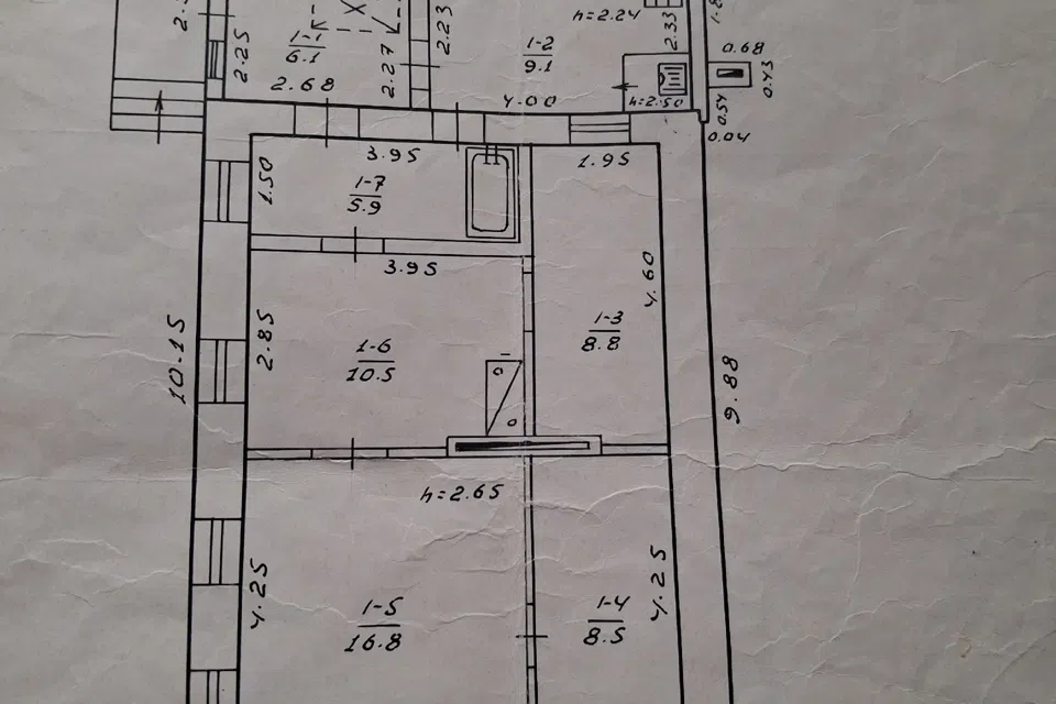 Продаётся 4-этажный дом, 67 м²