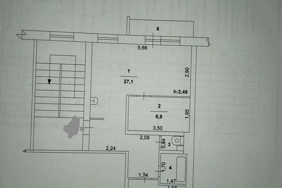 Продаётся 2-комнатная квартира, 48.2 м²