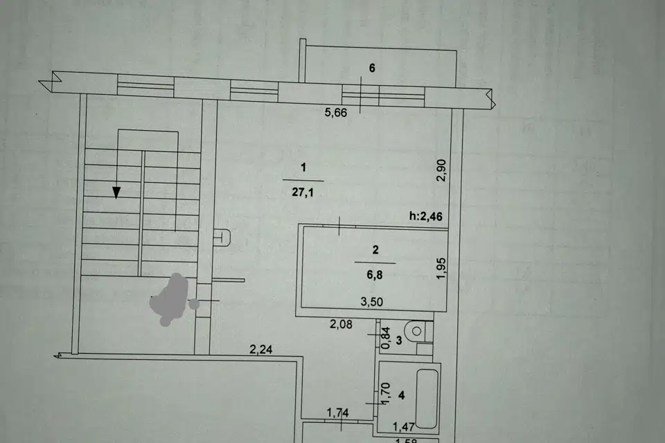 Продаётся 2-комнатная квартира, 48.2 м²