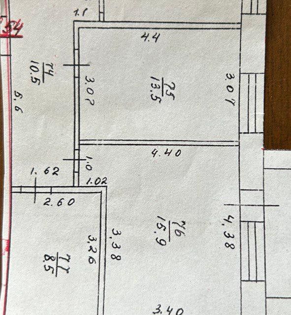 Продаётся 3-комнатная квартира, 63.9 м²