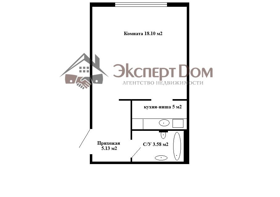 Продаётся студия, 31.81 м²