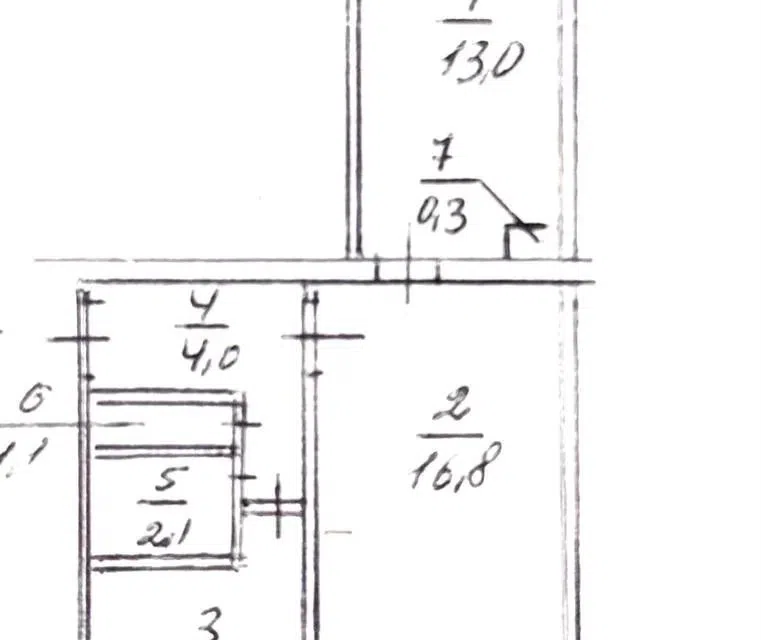 Продаётся 2-комнатная квартира, 43.5 м²