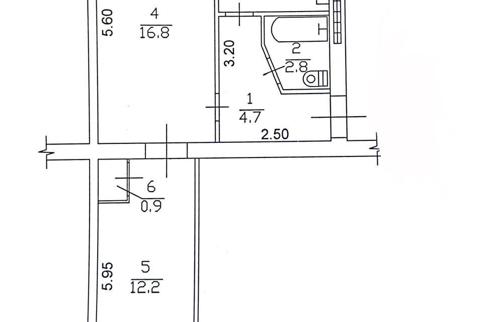 Продаётся 2-комнатная квартира, 44 м²