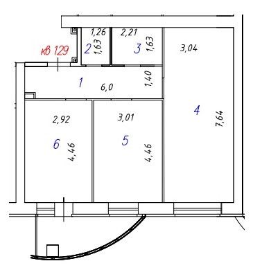 Продаётся 2-комнатная квартира, 69.4 м²