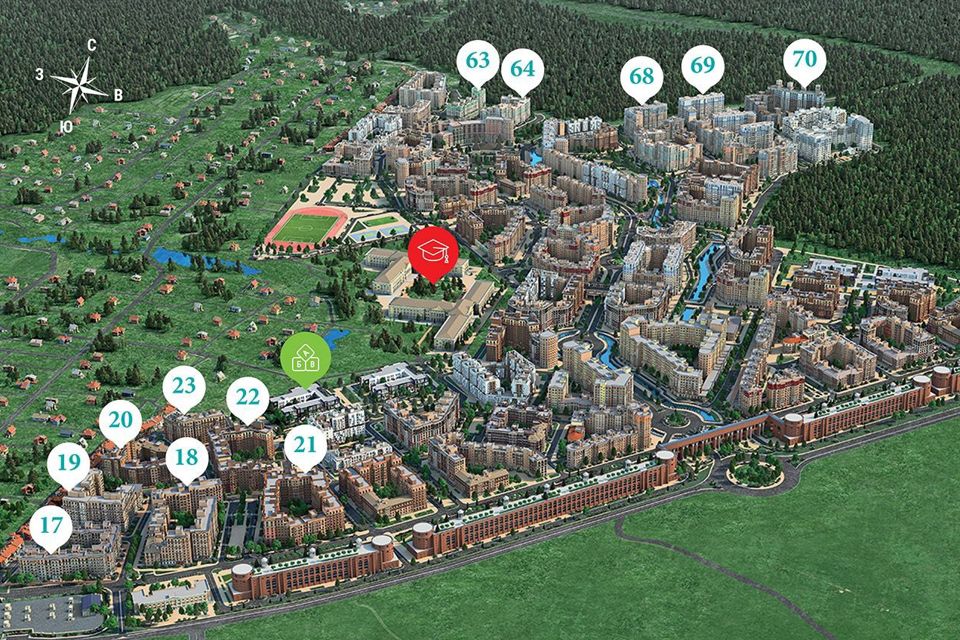 Продаётся 1-комнатная квартира, 44.1 м²